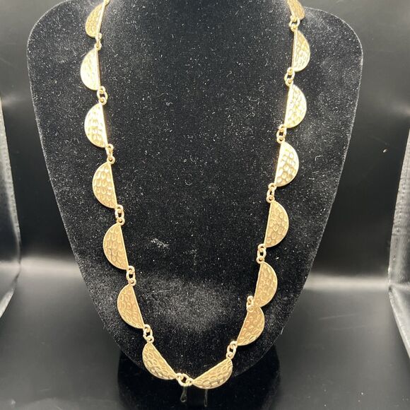 Unbranded Jewelry - Necklace Womens Gold Semi Circle Lobster Clasp Lightweight Boho Necklet